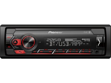 Pioneer MVH-S320BT autorádio s USB a Bluetooth červené