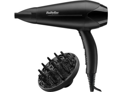 BaByliss D563DE fén, 2100 W, 2 rychlosti, 3 teploty, studený vzduch, s difuzérem, černý