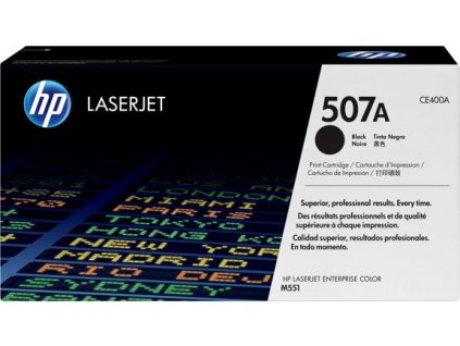 HP 507A Black LJ Toner Cart, CE400A (5,500 pages)