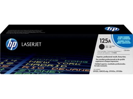 HP 125A Black LJ Toner Cart, CB540A (2,200 pages)