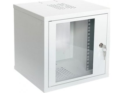 Digitus 10" Rack, 6U/300mm, sklenené dvere, šedý