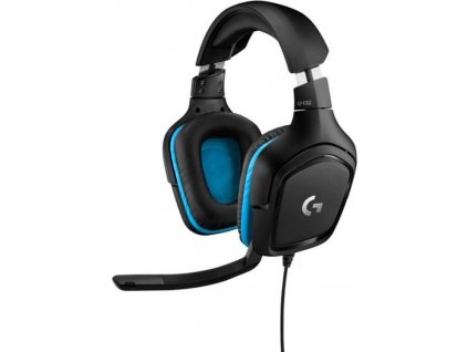 Logitech G432 7.1 Surround Sound Wired Gaming Headset, USB, Leatherette, 981-000770