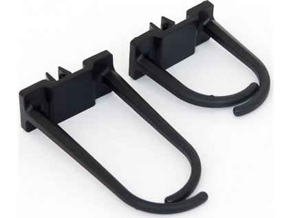 TRITON Plastový háček pro vedení kabeláže velký, 60x30mm, černý
