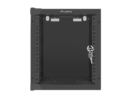 Lanberg 10" Rack, 6U/310mm, sklenené dvere, čierny