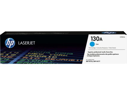 HP 130A Cyan LJ Toner Cart, CF351A (1,000 pages)