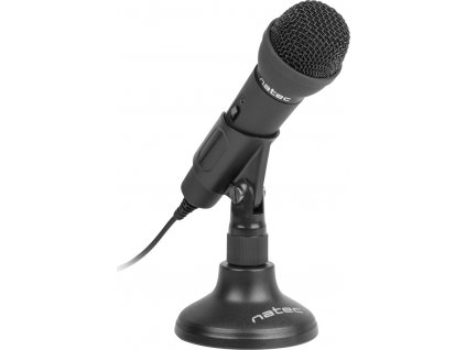 NATEC NMI-0776 Natec Microphone Adder Black Mini Jack 3,5mm Low-Noise,omniderctional Microphone