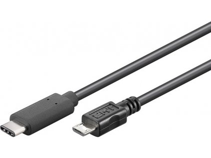 PremiumCord ku31cb06bk USB-C/male - USB 2.0 Micro-B/Male, 0,6m, černý