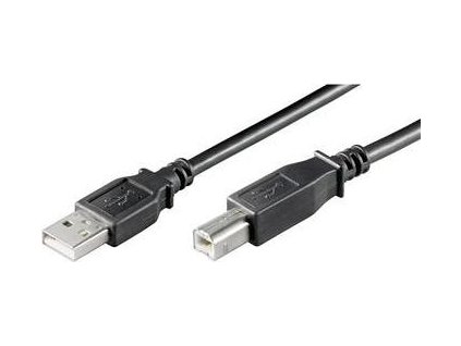 PremiumCord KU2AB05BK Kabel USB 2.0, A-B, 0,5m, barva černá