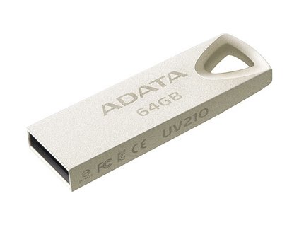 ADATA Flash Disk 64GB UV210, USB 2.0 Dash Drive, kovový