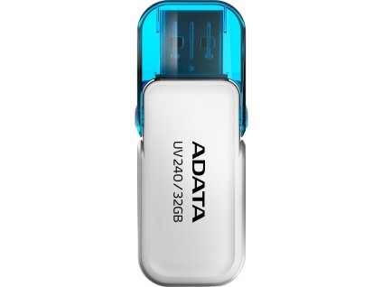 ADATA Flash Disk 32GB UV240, USB 2.0 Dash Drive, bílá