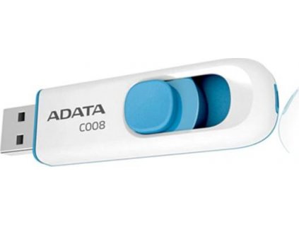 ADATA Flash Disk 16GB C008, USB 2.0 Classic, bílá