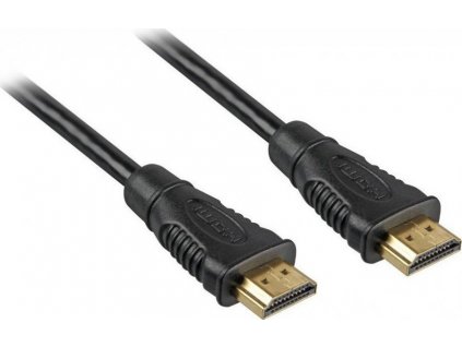 PremiumCord HDMI High Speed + Ethernet kabel, zlacené konektory, 1.5m