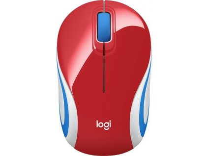 Logitech Wireless Mini Mouse M187, red