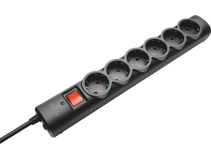 TRUST Surge Protector, Prodlužovací přívod, přepěťová ochrana 6 portů