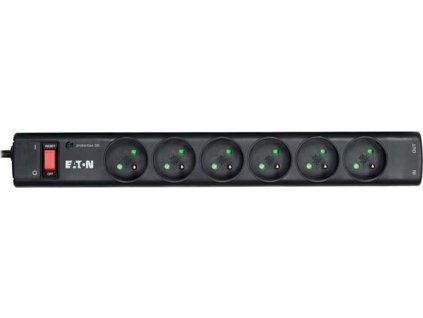 Eaton Protection Strip 6Tel@ FR, přepěťová ochrana, 6 zásuvek, 1m