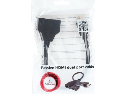 GEMBIRD Dat přepínač  HDMI splitter, pasivní, kabel, 2 cesty