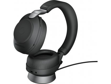 Jabra náhlavní souprava se stojánkem Evolve2 85, Link 380c MS, stereo, černá