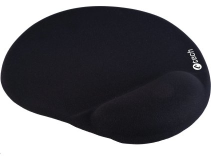 C-TECH Podložka pod myš gelová MPG-03, černá, 240x220mm