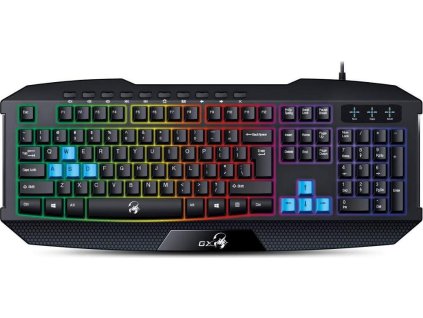 GENIUS klávesnice GX GAMING K-215 / herní, drátová, podsvícená/ USB/ černá/ CZ+SK layout