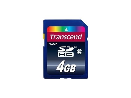 TRANSCEND SDHC karta 4GB Premium, Class 10