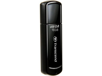 TRANSCEND Flash Disk 16GB JetFlash®350, USB 2.0 (R:13/W:4 MB/s) černá