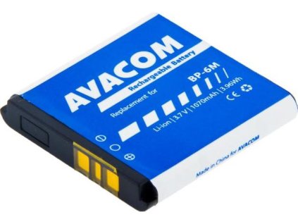 AVACOM baterie do mobilu Nokia 6233, 9300, N73 Li-Ion 3,7V 1070mAh (náhrada BP-6M)