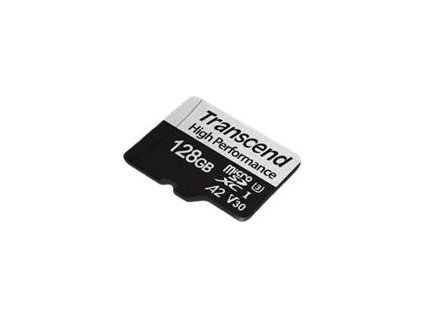 TRANSCEND MicroSDXC karta 128GB 330S, UHS-I U3 A2 + adaptér