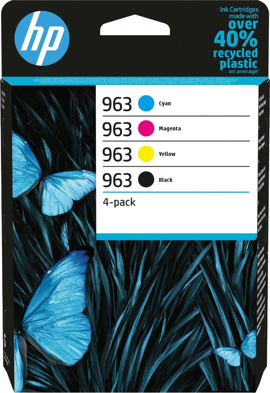 HP 963 CMYK Original Ink Cartridge 4-Pack (700 / 700 / 700 / 1,000 pages)