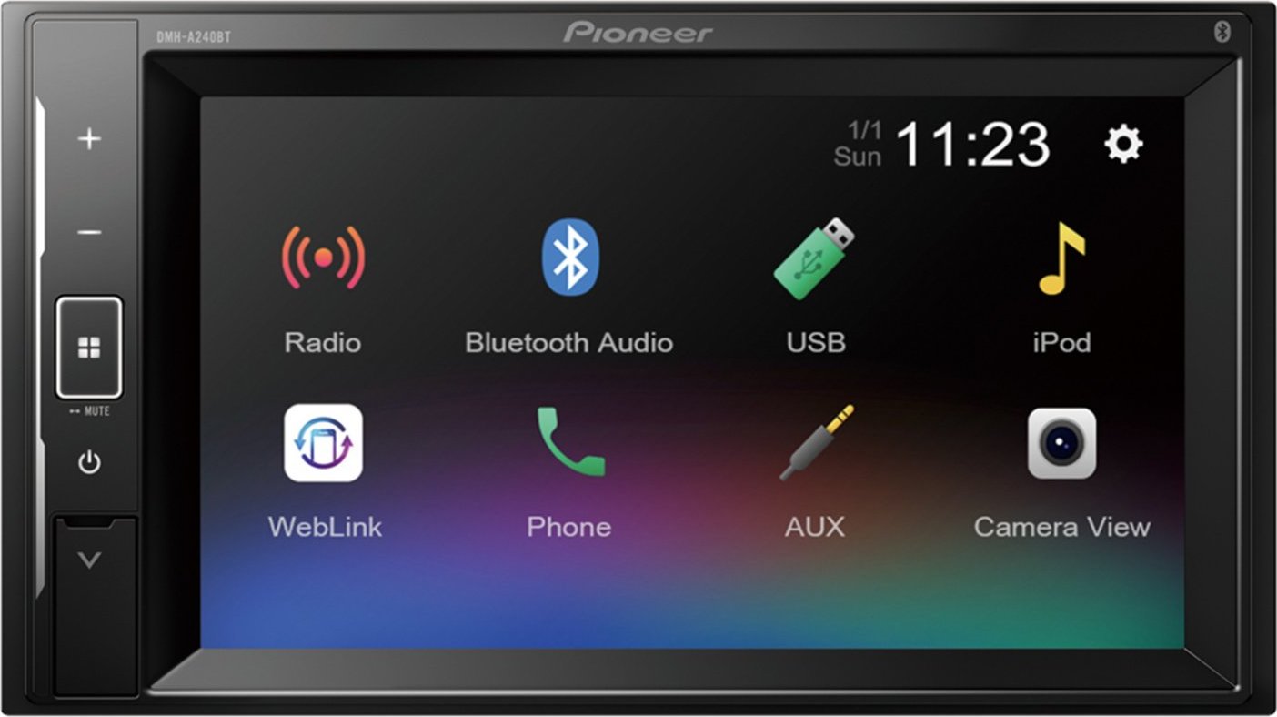 Pioneer DMH-A240BT 2DIN autorádio s LCD displejem a Bluetooth