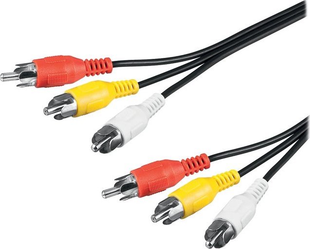 PremiumCord Kabel 3x CINCH-3x CINCH M/M 2m