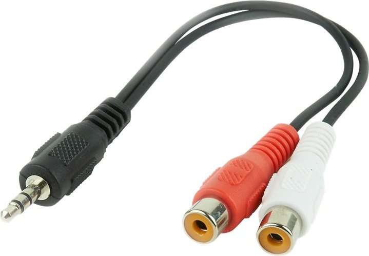 GEMBIRD CCA-406 Gembird kábel audio stereo minijack -> 2x RCA (CINCH) samica 0,2M