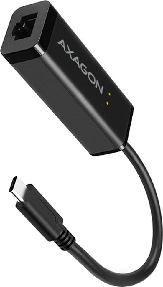 AXAGON ADE-SRC, USB-C 3.2 Gen 1 - Gigabit Ethernet síťová karta, auto instal, černá