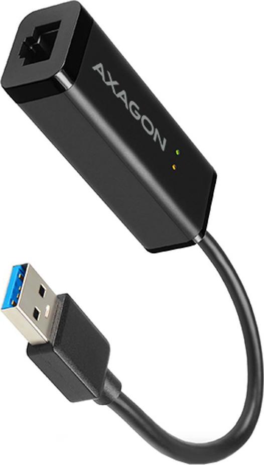 AXAGON ADE-SR, USB-A 3.2 Gen 1 - Gigabit Ethernet síťová karta, auto instal, černá