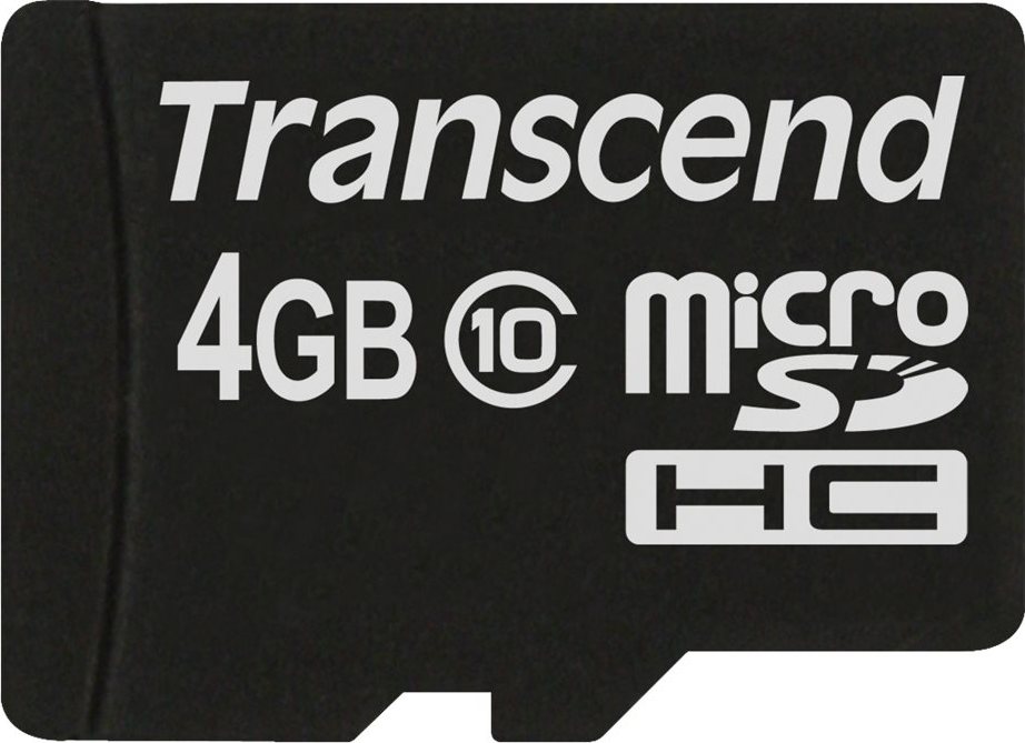 TRANSCEND MicroSDHC karta 4GB Class 10, bez adaptéru