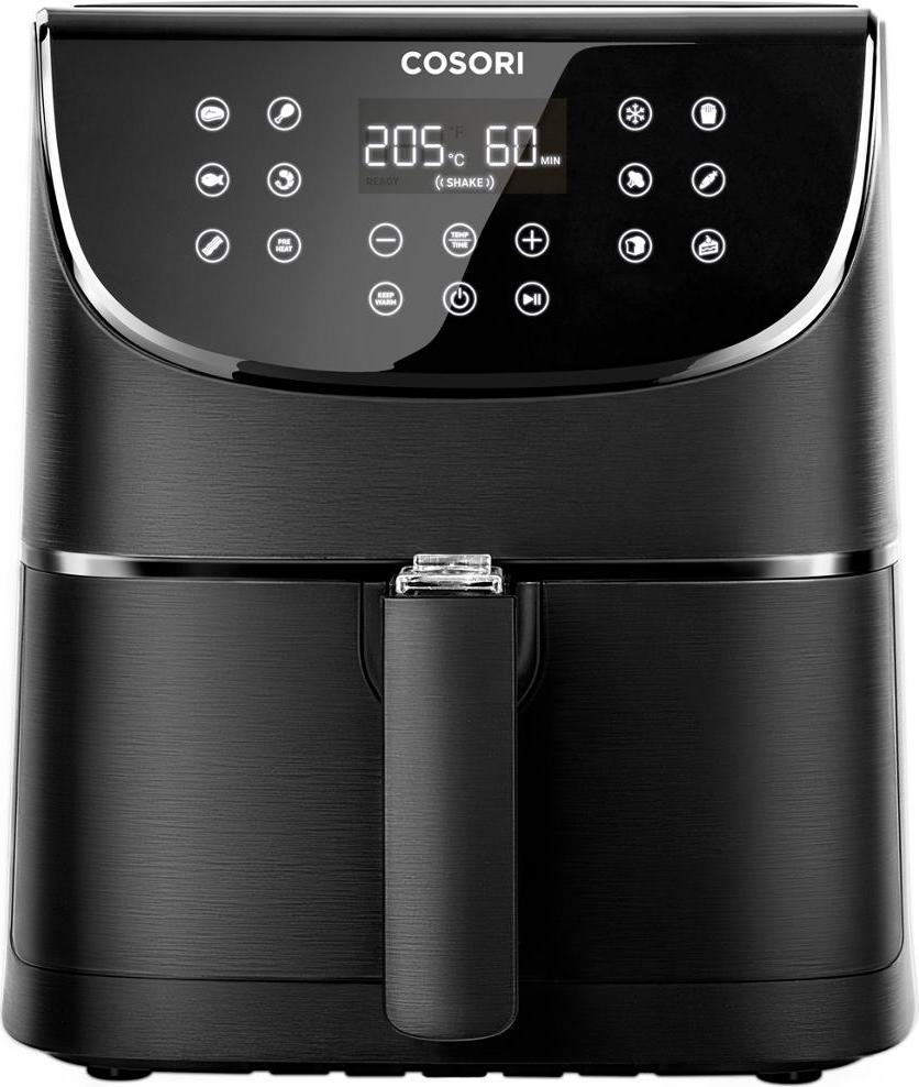 Cosori CP158-AF PREMIUM –  5.5L  horkovzdušná fritéza + 5x špíz a gril. rošt, black