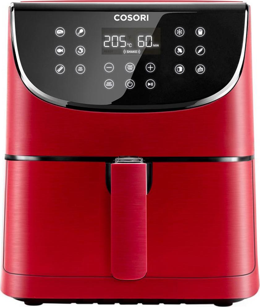 Cosori CP158-AF PREMIUM –  5.5L  horkovzdušná fritéza + 5x špíz a gril. rošt, red