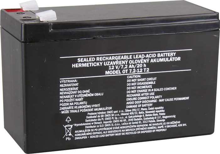 AKUMULÁTOR SLA 12V 7,2Ah FA6,3