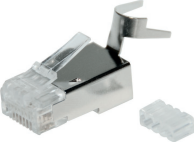 Konektor RJ45 CAT6A STP 8p8c stíněný, drát 20ks
