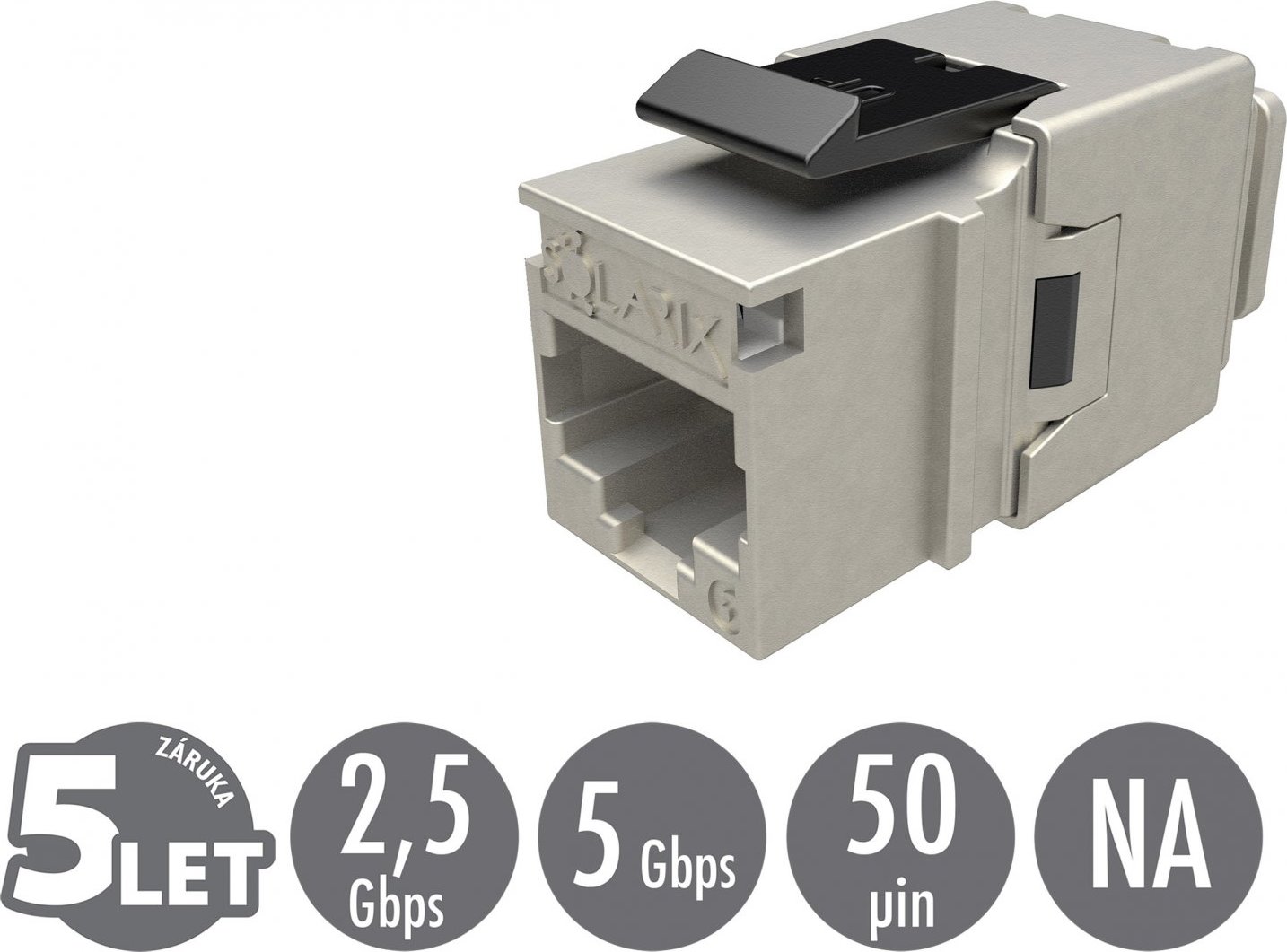 Solarix Rychlozařezávací keystone CAT6 STP RJ45 černý pro kleště SXKJ-NA-BU
