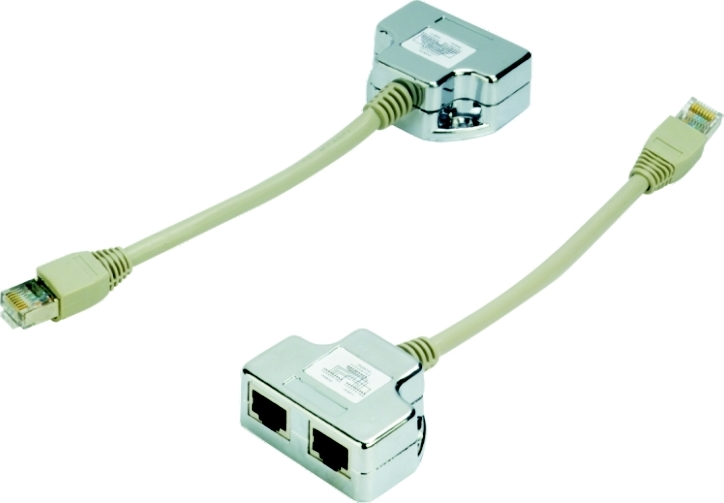 DATACOM "Y" adaptér STP CAT5E  PC / PC+TEL