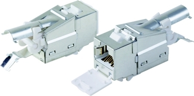 DATACOM STP Keystone 10G RJ45 CAT6A Silver