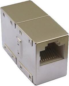 DATACOM Spojka 2 x RJ45 STP Cat5E (silver)