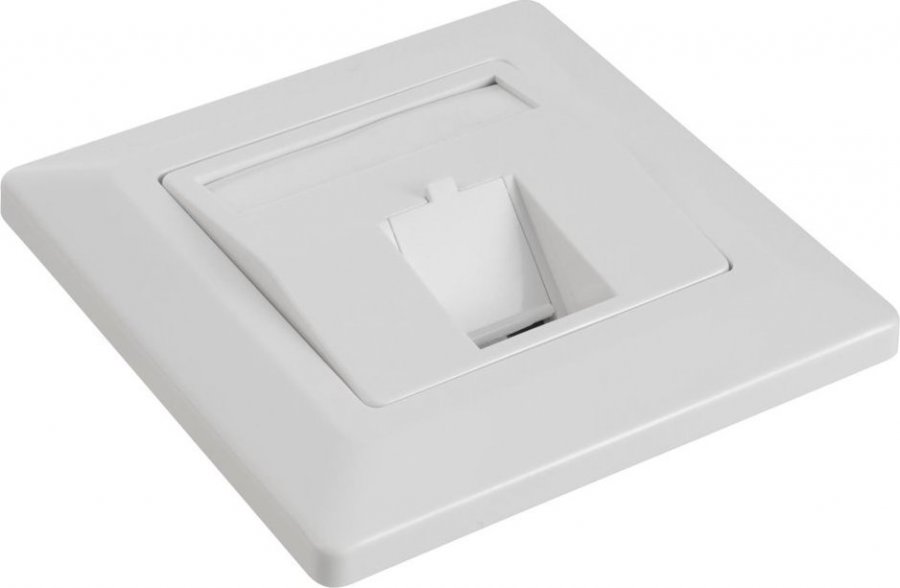 Solarix SX9-1-0-WH Zásuvka modulární pro 1 keystone pod omítku bílá