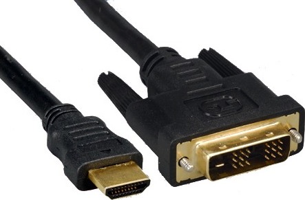PREMIUMCORD Kabel HDMI - DVI-D 2m (M/M, zlacené kontakty, stíněný)