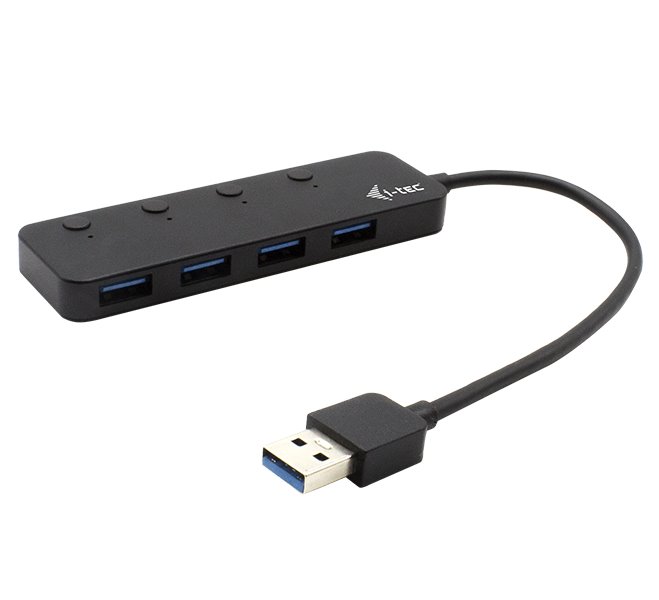 i-tec USB 3.0 nabíjecí HUB 4port s individuálními vypínači