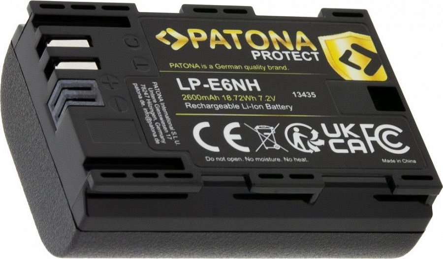 PATONA baterie pro foto Canon LP-E6NH 2600mAh Li-Ion Protect EOS R5/R6