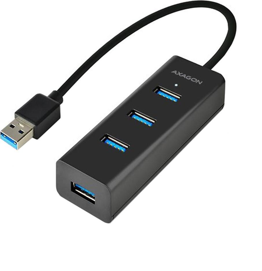 AXAGON HUE-S2B, 4x USB 3.0 CHARGING hub, micro USB nap. konektor, kabel USB-A 30cm