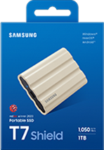 Samsung Externí SSD disk T7 Shield - 1 TB - voděodolný, prachuvzdorný, odolný pádu ze 3m, USB3.2 Gen2,stupen krytí IP65
