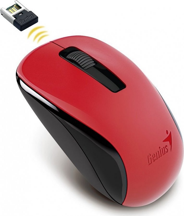 GENIUS myš NX-7005/ 1200 dpi/ bezdrátová/ červená