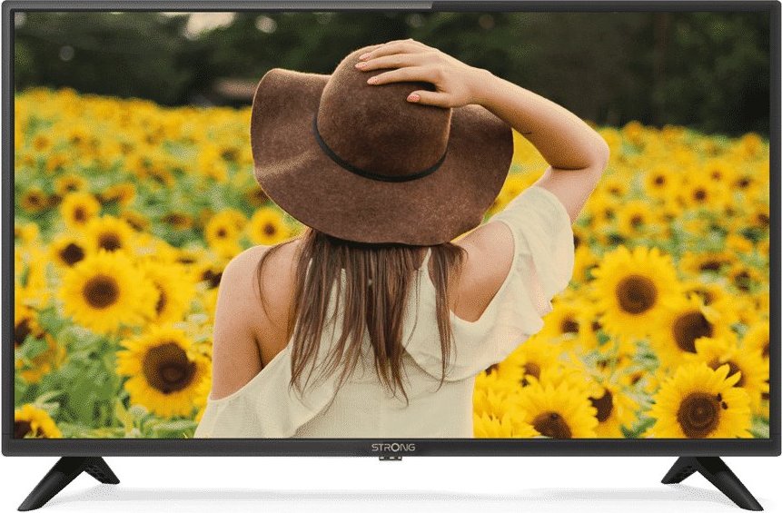 STRONG LED TV 32"/ SRT32HF2003/ HD Ready/ 1366x768/ DVB-T2/C/S2/ H.265/HEVC/ 2x HDMI/ USB/ černá/ E